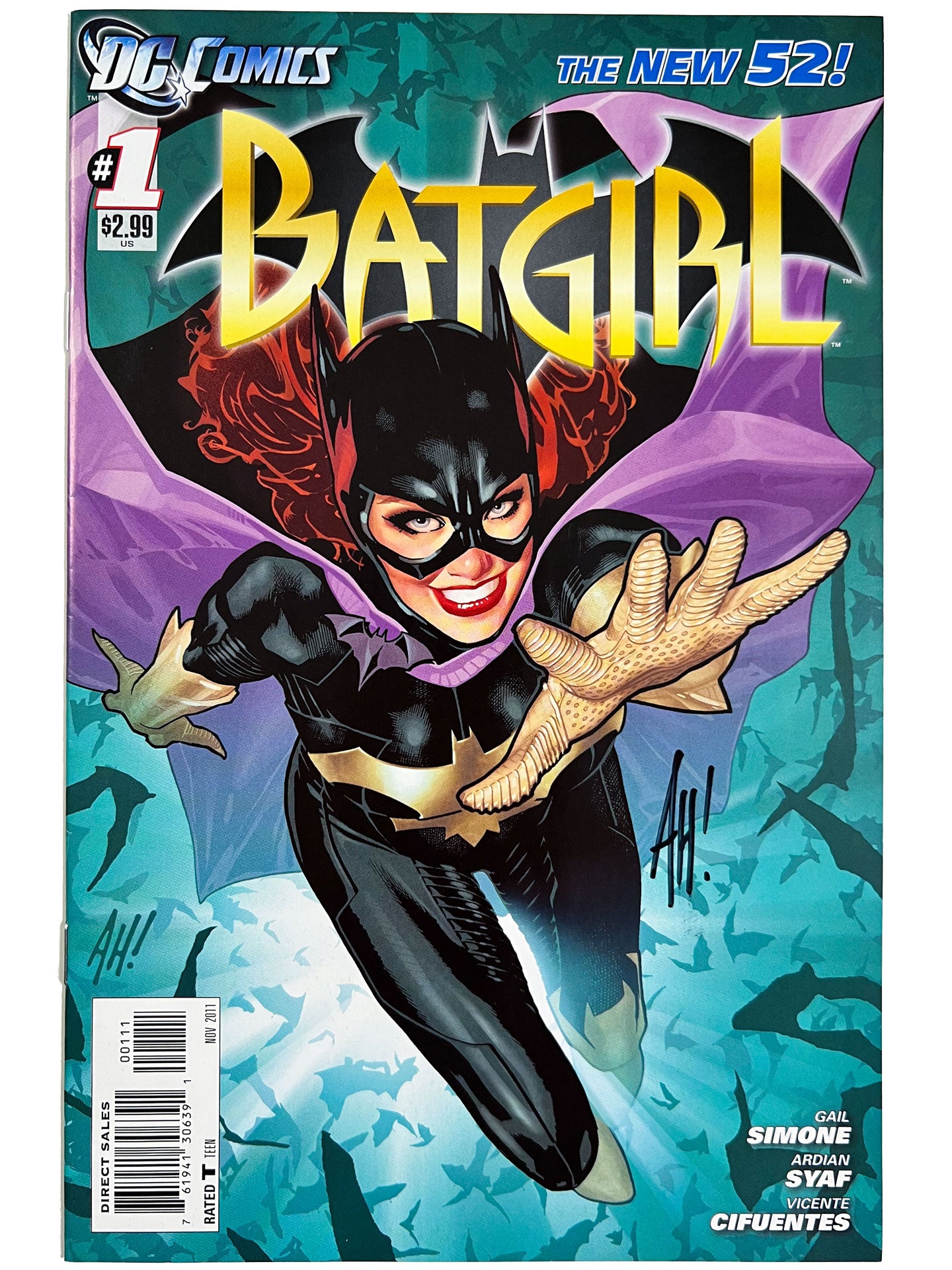 Batgirl #1 DC Comics New 52 Adam Hughes Variant SIGNED NM