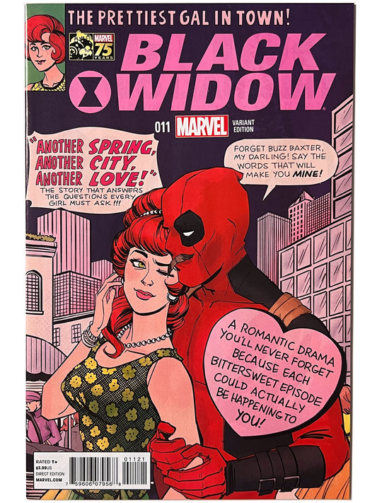 Black Widow #11 (2014) 1:25 Deadpool Photobomb Variant NM