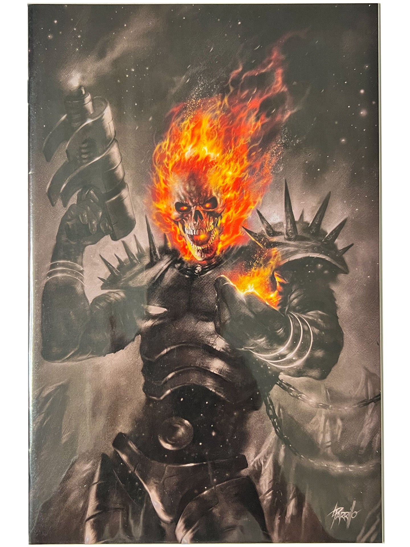 Cosmic Ghost Rider #1 Parrillo Virgin B&W Color Splash Virgin Variant