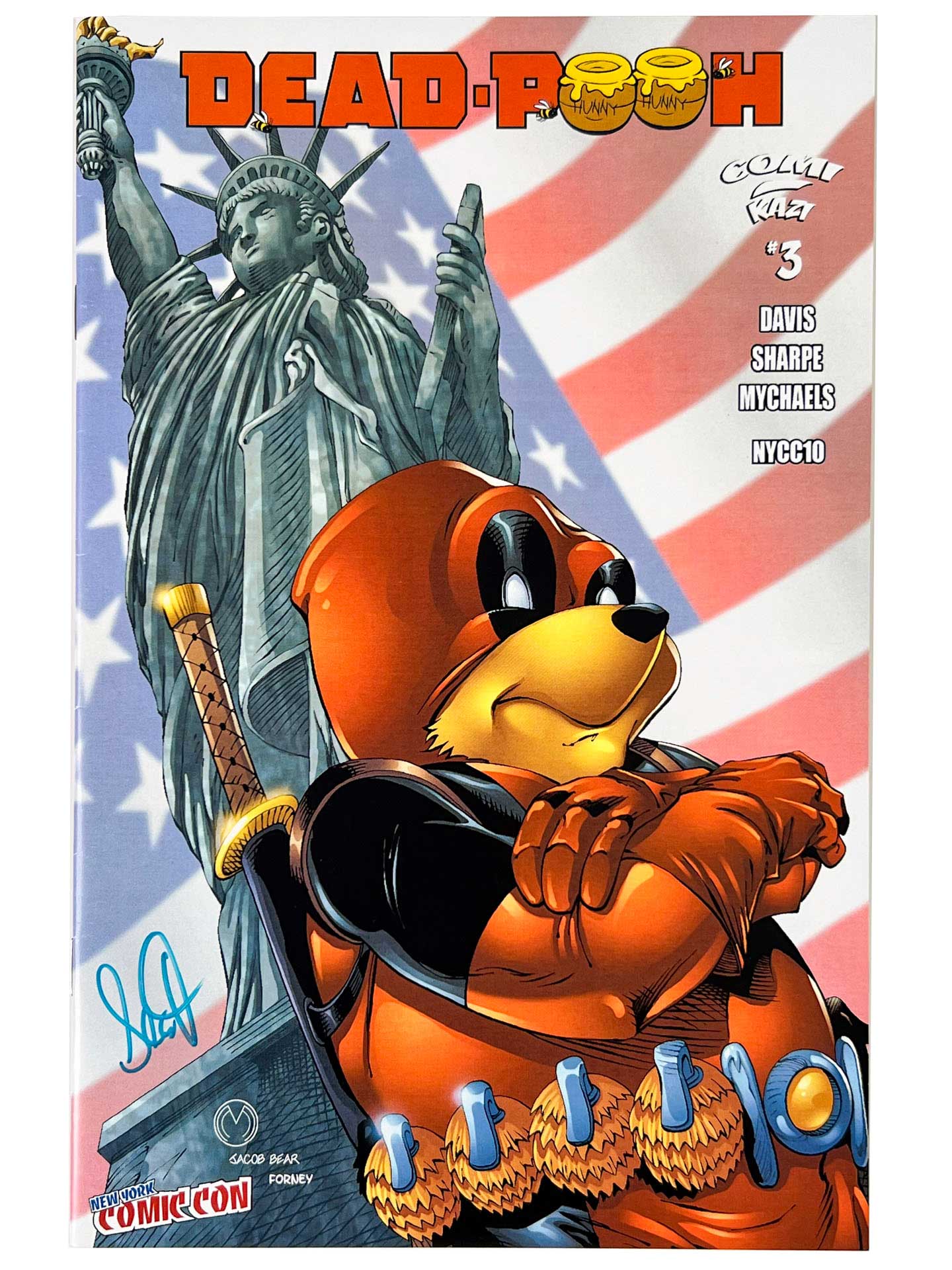 Dead-Pooh #3 New York Comic Con Variant Signed Sean Davis Artist Proof