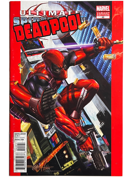 Deadpool #45 1:50 Greg Horn Variant 1st Evil Deadpool 2011 ASM 300 Homage
