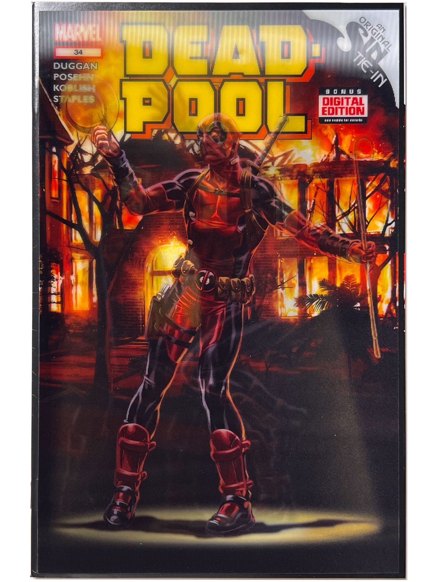 DeadPool #34 1:52 Retailer Incentive Mark Brooks 3-D Lenticular Variant