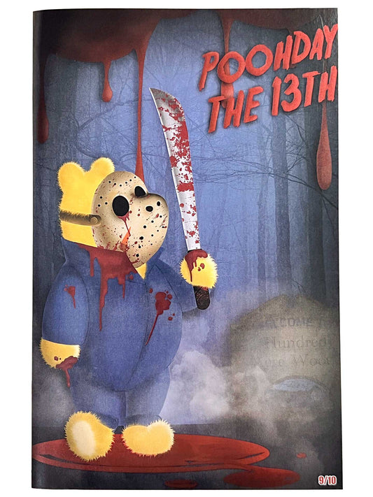 Do You Pooh? Friday 13th Homage Bloody Spot Foil Baltimore Comic Con Exclusive