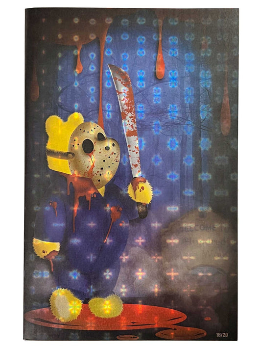 Do You Pooh? Friday 13th Homage PRISM Foil Baltimore Comic Con Exclusive