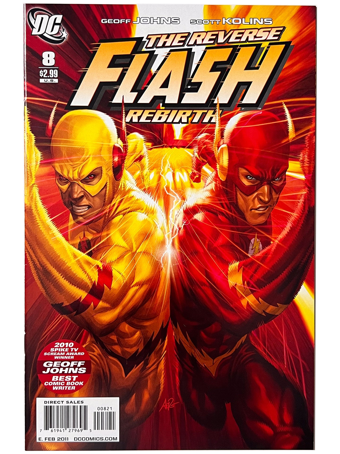 Flash #8 1:10 Stanley Artgerm Lau Retailer Incentive Variant NM