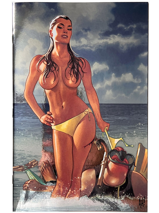 Gun Honey #1 Adam Hughes FOIL Virgin Variant NM Optioned for TV