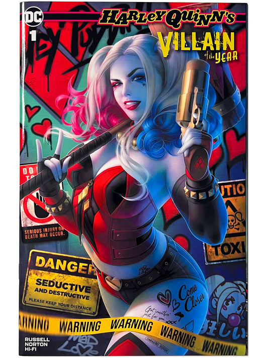 Harley Quinn's Villain of the Year #1 Louw Variant w/COA 2019 NM