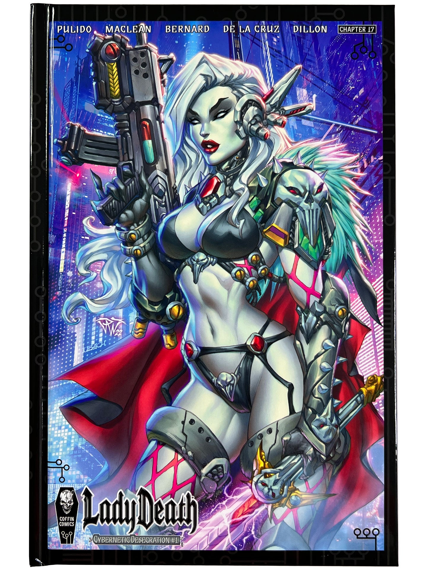 Lady Death Cybernetic Desecration #1 Hardcover Signed Inside Pulido with COA