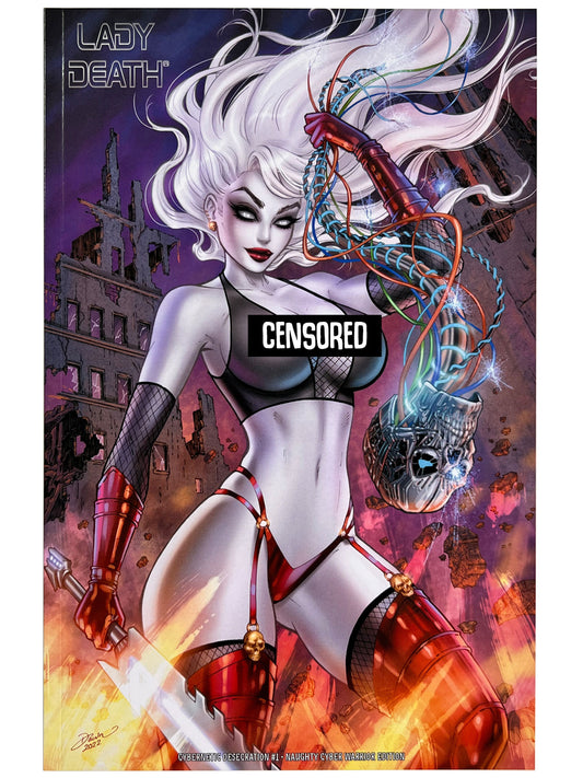 Lady Death Cybernetic Desecration #1 Naughty Cyber Warrior Edition Dawn McTeigue