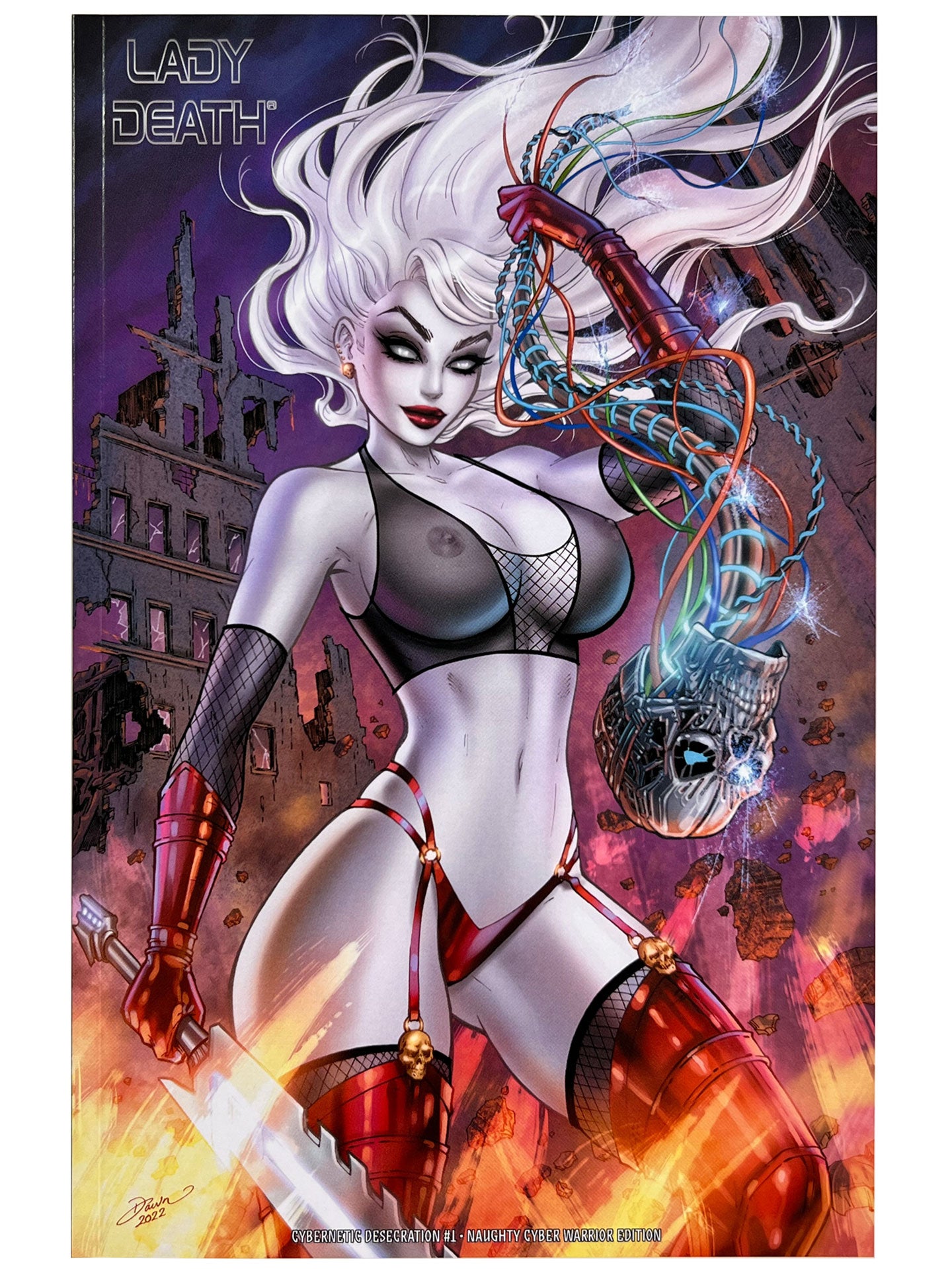 Lady Death Cybernetic Desecration #1 Naughty Cyber Warrior Edition Dawn McTeigue