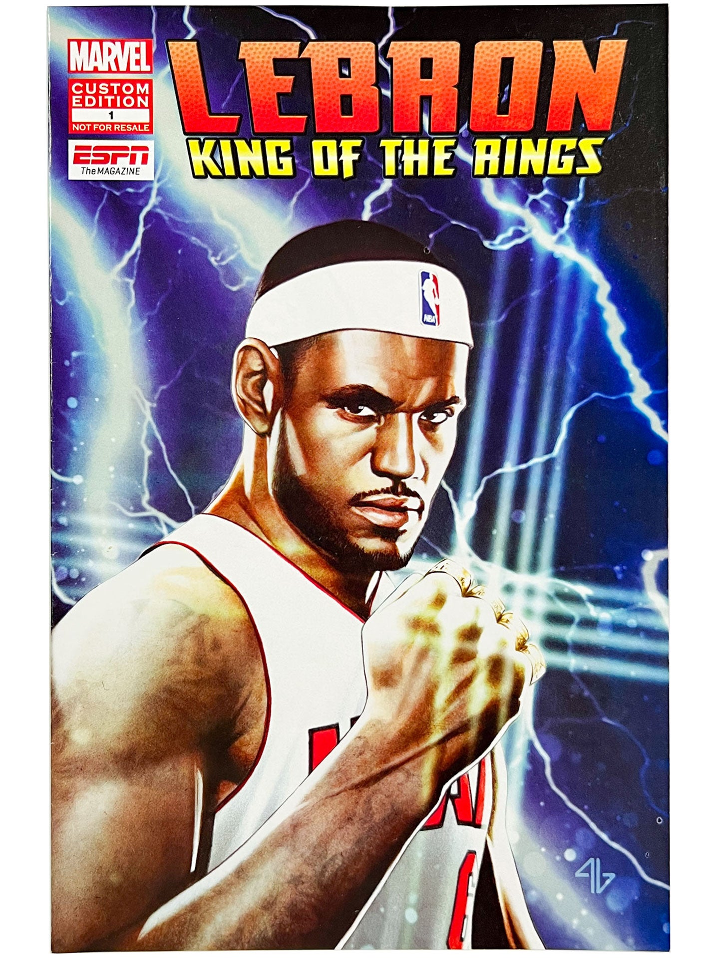 LeBron James King of the Rings #1 ESPN Marvel Comics VF/NM Custom Edition