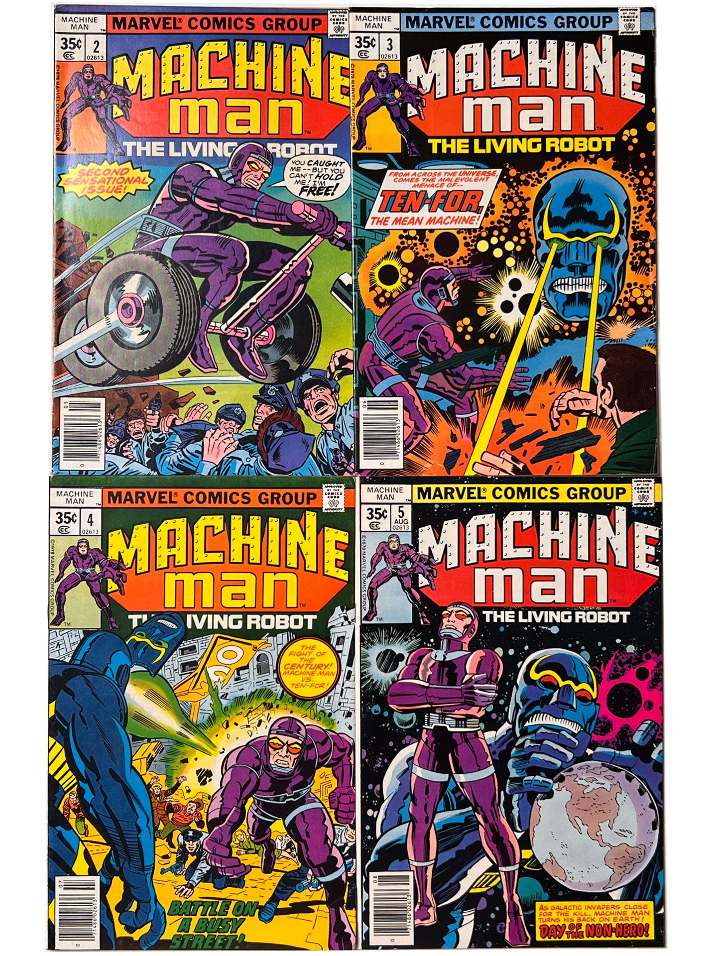 Machine Man #1-19 Complete Series Set 1978 Jack Kirby