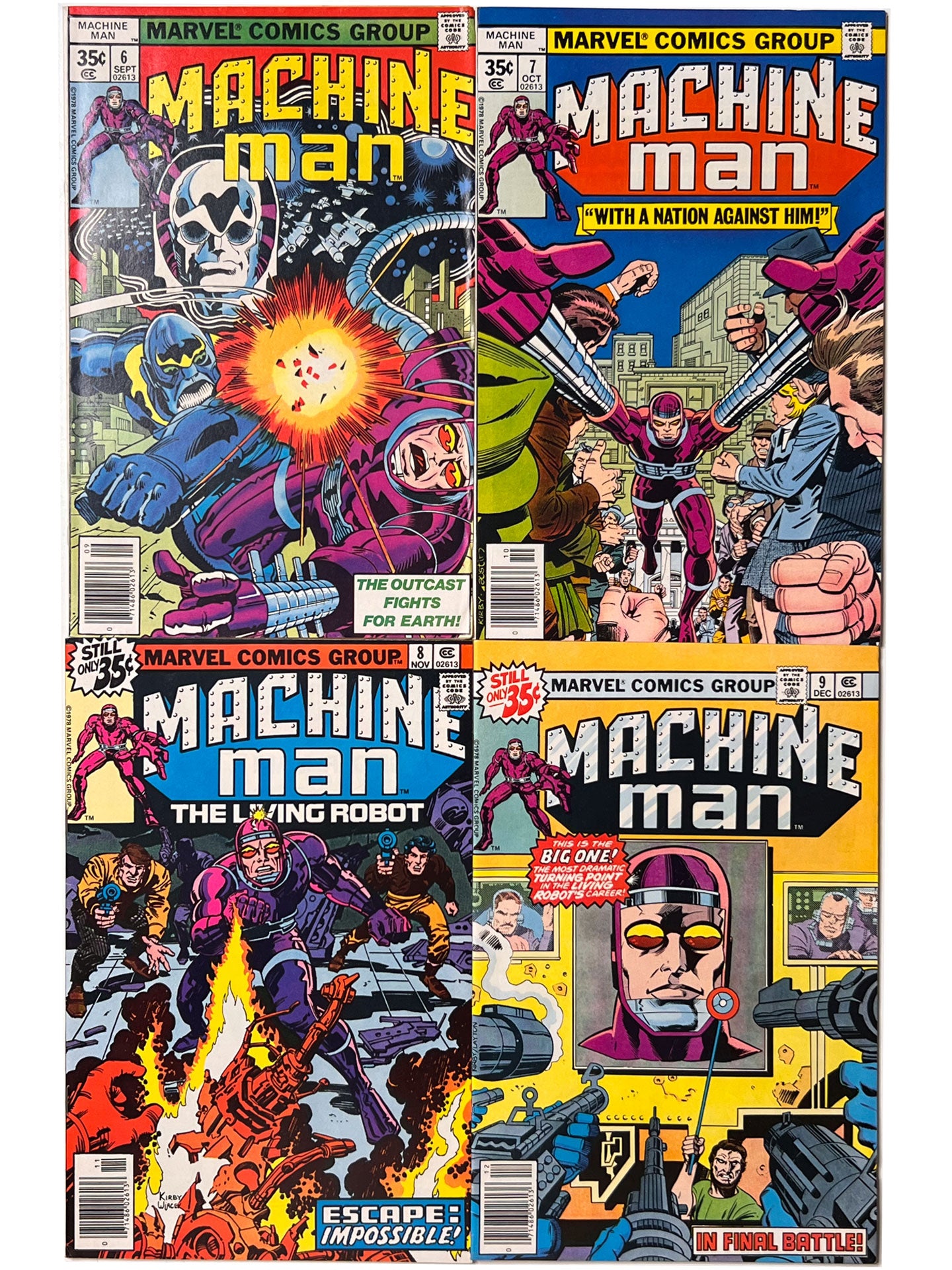 Machine Man #1-19 Complete Series Set 1978 Jack Kirby