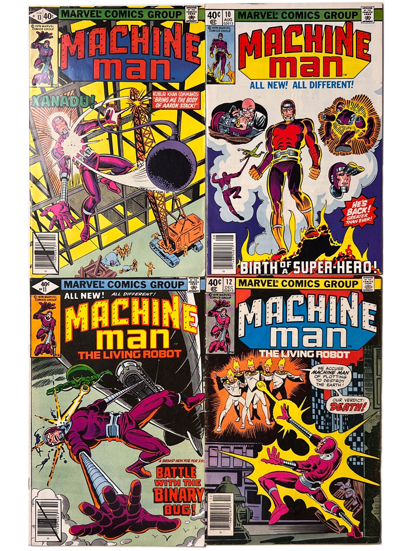 Machine Man #1-19 Complete Series Set 1978 Jack Kirby