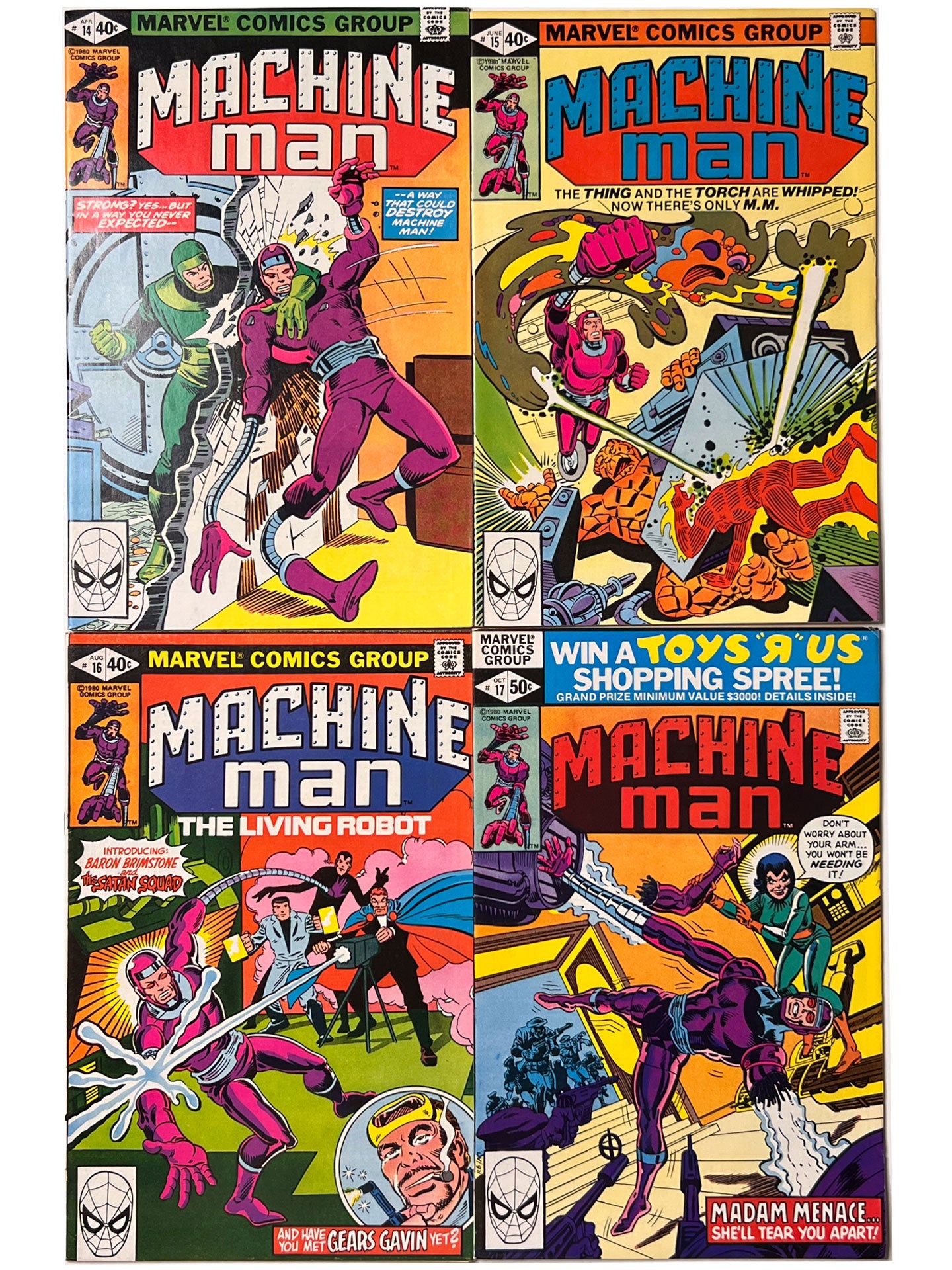 Machine Man #1-19 Complete Series Set 1978 Jack Kirby