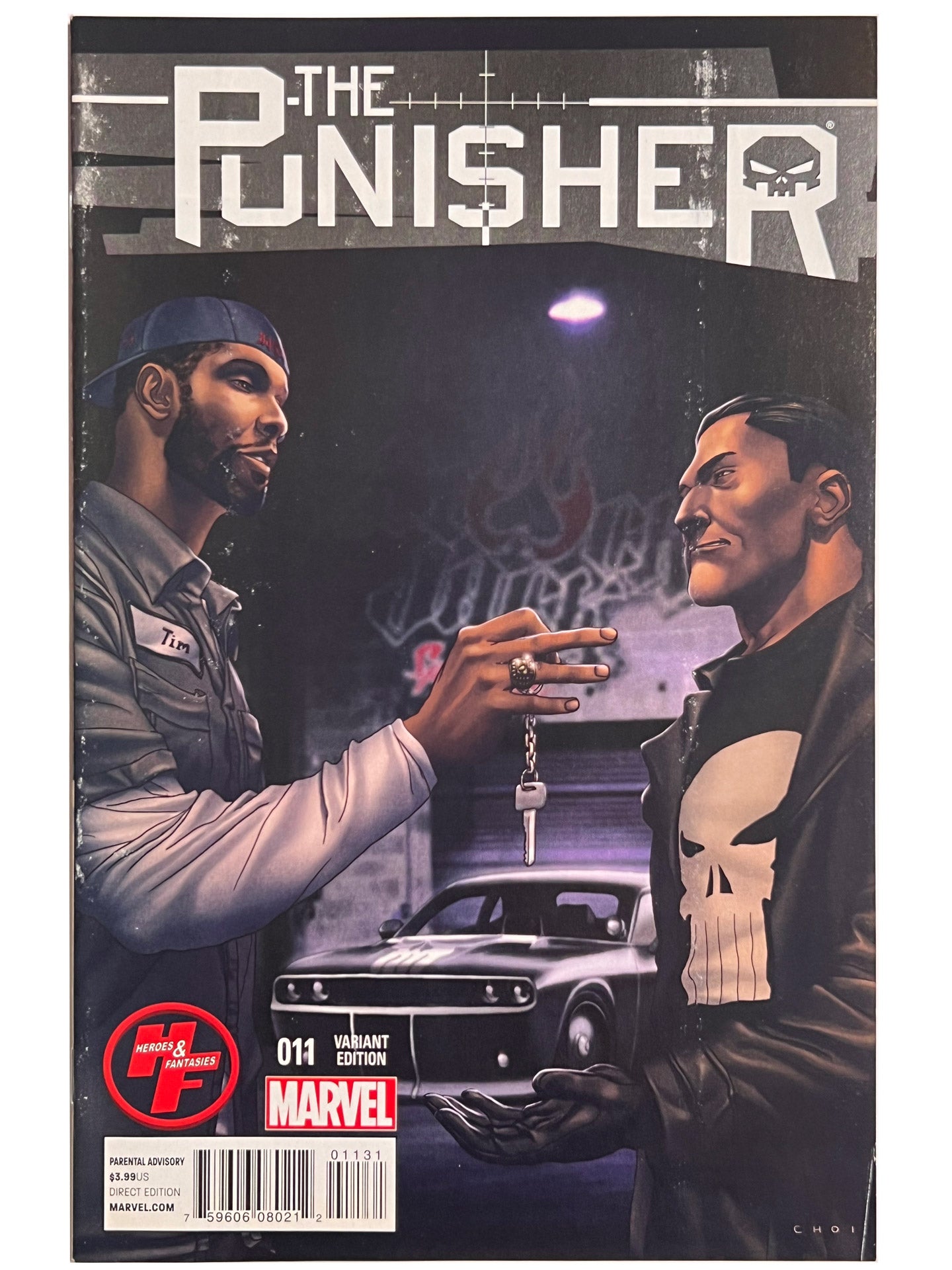 The Punisher #11 Tim Duncan Heroes and Fantasies Variant Edition 2014 HTF