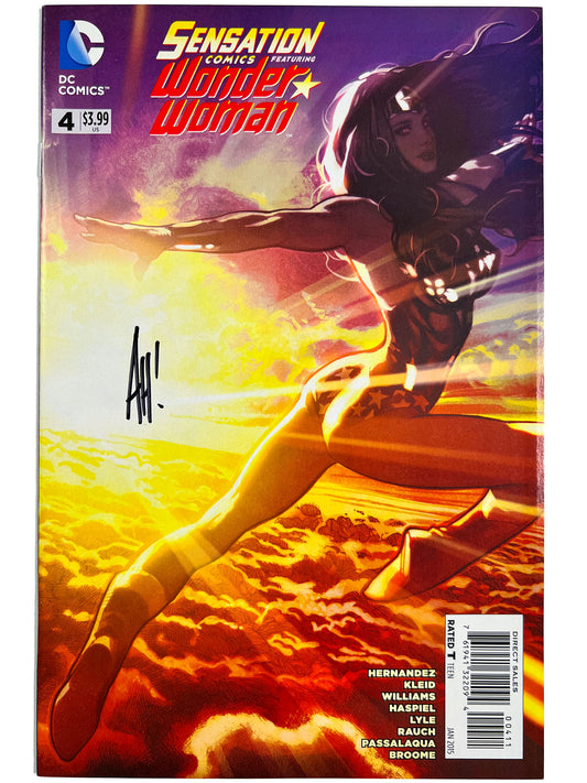 Sensation Comics feat. Wonder Woman #4 Adam Hughes SIGNED NM