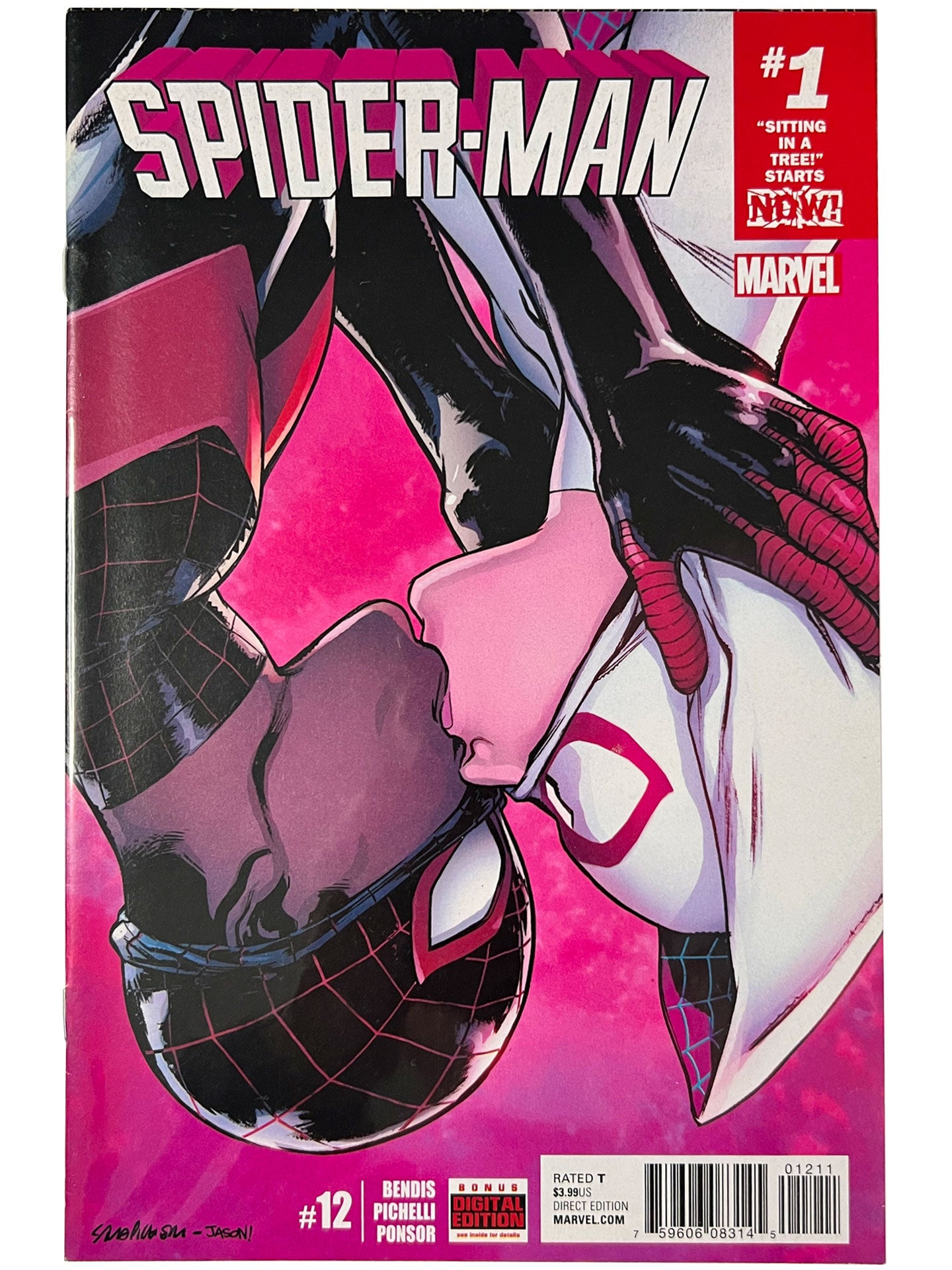 Spider-Man #12 The Kiss Miles & Gwen Marvel Comics VF/NM