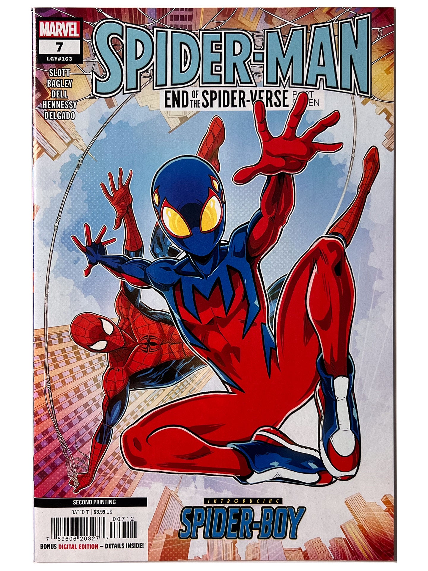 Spider-Man #7 2nd Print NM 1st App Spider-Boy End of Spider-Verse pt 7