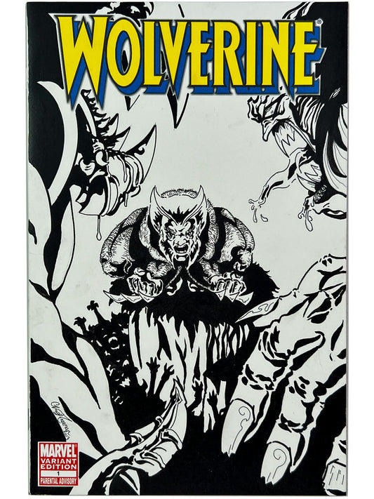 Wolverine #1 2010 Blank Variant with Greg Freeman Original SKETCH Art OA