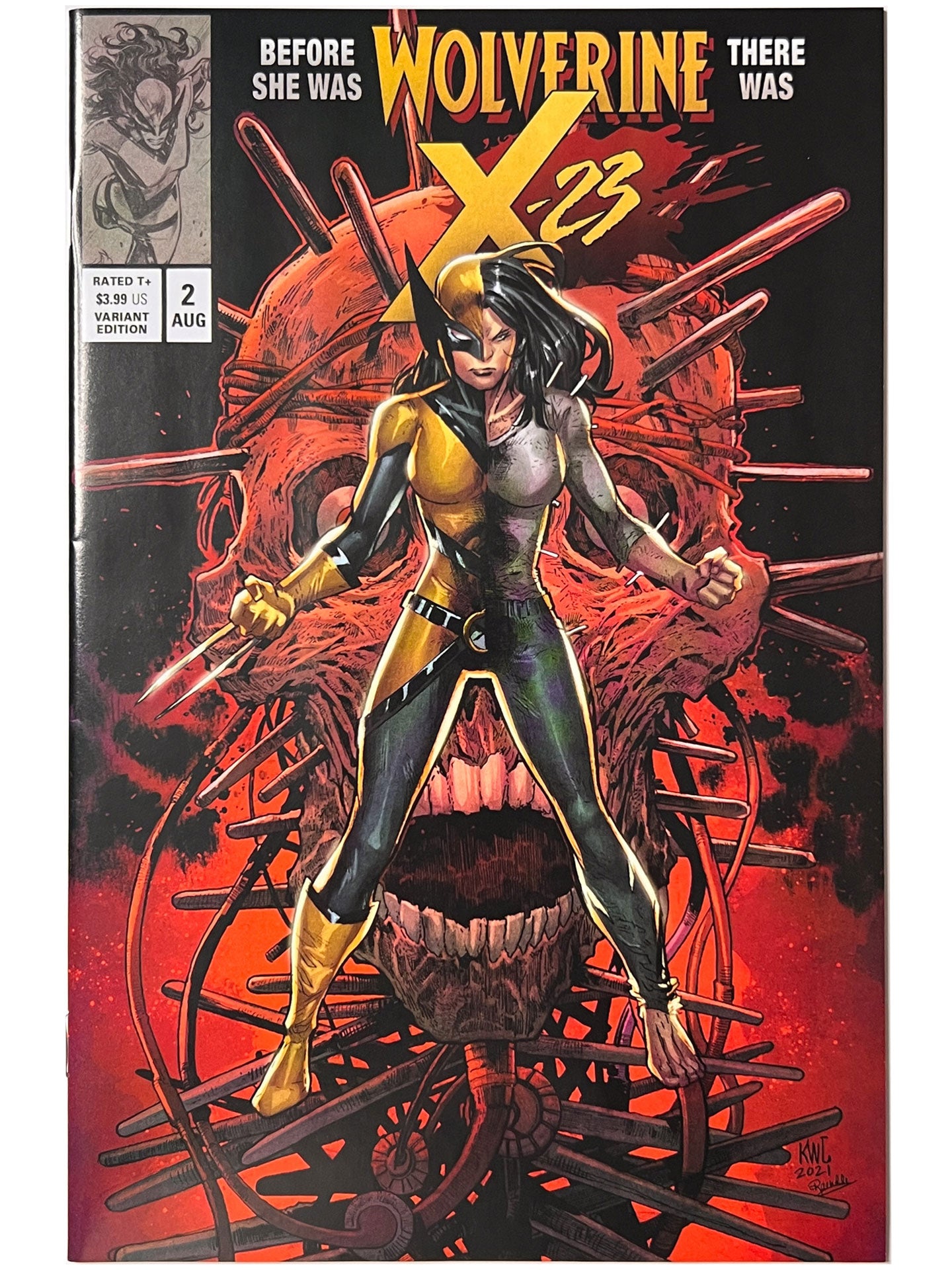 X-Men #2 Ken Lashley x-23 MCP 72 Weapon X Homage Variant 2021 NM