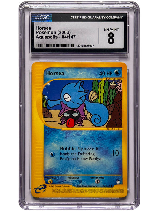 Pokemon Horsea Aquapolis 2003 84/147 CGC 8