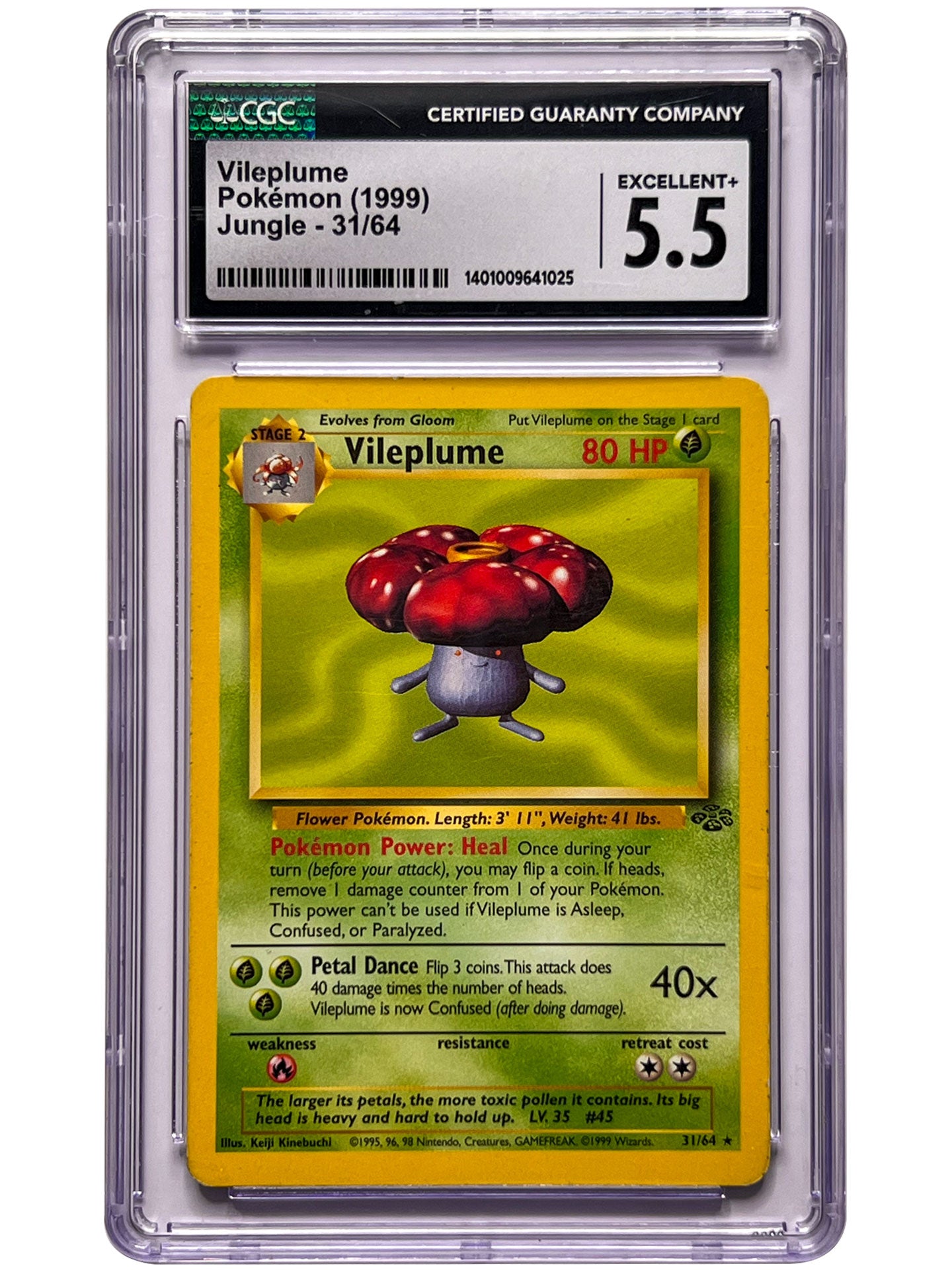 Pokemon Vileplume Jungle 1999 31/64 CGC 5.5